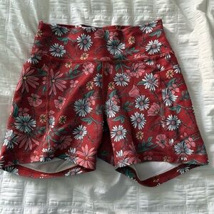 3 for $20⭐️  Hicks Red Floral Biker Shorts